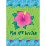 Unique Tropical Bloom Invitations (8 count)