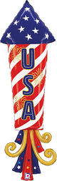 USA Patriotic Rocket 47″ Balloon