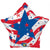 USA Patriotic Stars 18″ Foil Balloon by Qualatex from Instaballoons