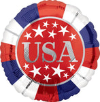 USA Red White Blue 18″ Foil Balloon by Anagram from Instaballoons