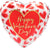 Valentine's Day Blush Lined Hearts 32″ Foil Balloon by Anagram from Instaballoons