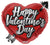 Valentine's Heart with Arrow 18″ Foil Balloon by Convergram from Instaballoons