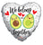 We Belong Together Avocado 18″ Foil Balloon by Convergram from Instaballoons