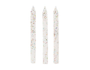 White and Glitter Spiral Birthday Candles by Unique from Instaballoons