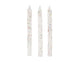 White and Glitter Spiral Birthday Candles (24 count)