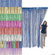 White Foil Fringe Curtain 3' x 6'