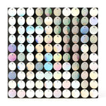 Shimmer Wall - White Iridescent Round - Portofino
