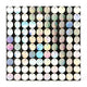 Shimmer Wall - White Iridescent Round - Portofino