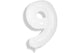 White Number 9 34″ Balloon