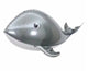 35" Whale - Silver