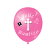 Light Pink Feliz Bautizo 12″ Latex Balloons (8)