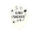White Baby Shower 12″ Latex Balloons (8)