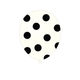 White with Black Polka Dots 12″ Latex Balloons (8)