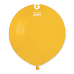 Yellow 19″ Latex Balloons by Gemar from Instaballoons