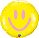 Yellow Caribbean Blue Smiles Smiley (requires heat-sealing) 9″ Balloon