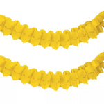 Yellow Paper Garland 12ft 1ct - Amscan