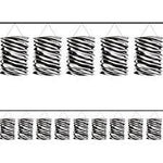 Zebra Paper Lantern Garland 12ft - Amscan